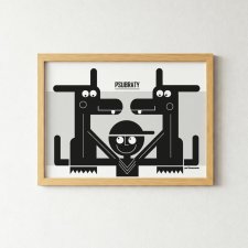 Plakat  " Psubraty" 50x70 cm