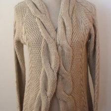 ZARA * - SWETER Z WARKOCZAMI