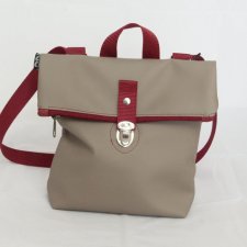 plecak- torba oldschool square beige