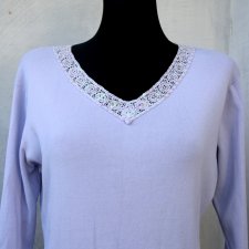 liliowy sweter   roz 38/40 Vintage Morgan