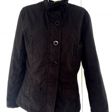 czarna kurtka z guzikami H&M