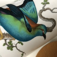 portmeirion 1978  birds of Britain duży porcelanowy Pojemnik kolekcjonerski użytkowy rzadko spotykany bardzo dekoracyjny