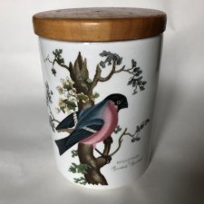 portmeirion 1978  birds of Britain duży porcelanowy Pojemnik kolekcjonerski użytkowy rzadko spotykany bardzo dekoracyjny