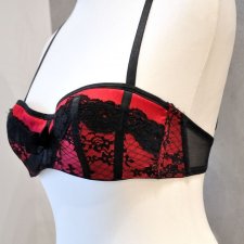 Biustonosz ANN SUMMERS jedwab balkonetka 75A