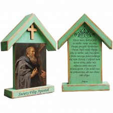 Personalizowana drewniana kapliczka z wizerunkiem Świętego Filipa Apostoła (średnia)