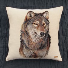 Poduszka gobelinowa Wilk