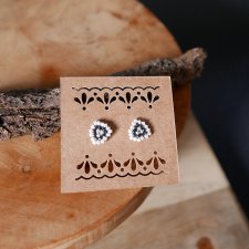 Kolczyki PIXI MINI białe