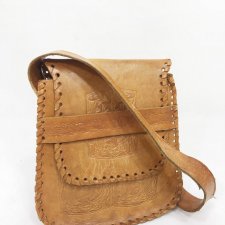 Skórzana indyjska torba boho