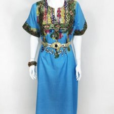 Etniczna sukienka oversize