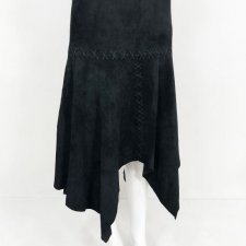Rene Derhy skórzana czarna spódnica