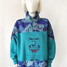 Długa bluza vintage oversize HOD17