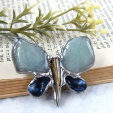 Broszka: Motyl niebiański