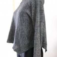 Marella szary moher, wełna  roz S