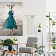 OBRAZ NA PŁÓTNIE 80x120cm KOZA 02404