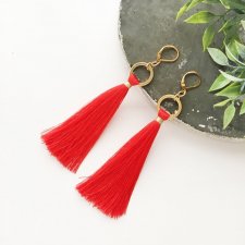 Kolczyki Boho - Red