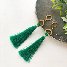 Kolczyki Boho - Green