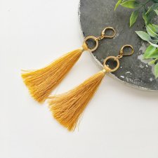 Kolczyki Boho - Mustard