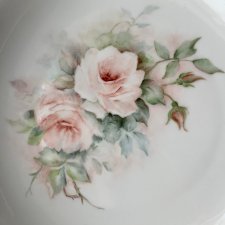 Obraz na porcelanie - Róże od Hutschenreuther 25cm. ❀ڿڰۣ❀ Duża patera ręcznie malowana