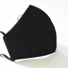 Kolorowa maska przeciwpyłowa 100% bawełna! - czarna