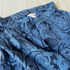 Letnie, długie spodnie w tureckie wzory, H&M rozm. 38