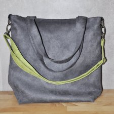 Torba hobo L - szary,  limonka