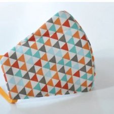 Kolorowa maska przeciwpyłowa 100% bawełna! - trójkąciki