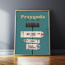 Plakat "PRZYGODA", 48x68