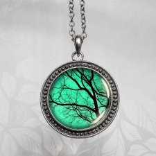 TAJEMNICZE DRZEWA:: naszyjnik z grafiką konary drzew