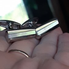 NOWE M&S CUFFLINKS * MASA PERŁOWA * SPINKI DO MANKIETÓW MARKS & SPENCER