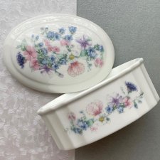 Wedgwood - Angela ❀ڿڰۣ❀ Puzderko owalne ❀ڿڰۣ❀ MARKOWA PORCELANA, SYGNOWANA