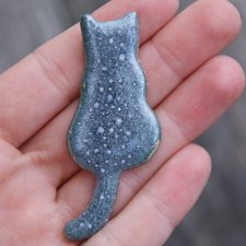 Ceramiczny magnes kot księżycowy