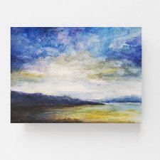 PEJZAŻ- obraz  akwarela