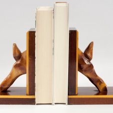 Podpórki do książek - psie ogonki