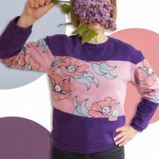 Bluza Fioletowa Szósteczka - rozmiar S