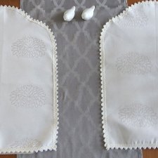 Podkładki bawełniane 2 szt, ecru