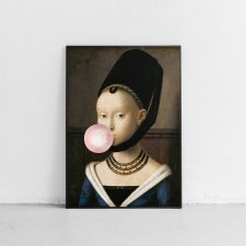 Plakat Dziewczyna z balonem - format 30x40 cm