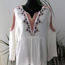 tunika, hafty XXL cotton