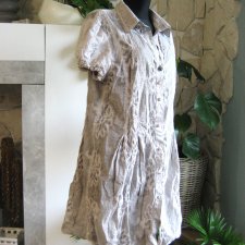 Suknia: cienka bawełna z kwiatami L L+