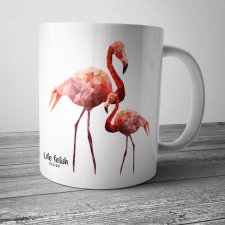 Kubek z flamingami DUŻY