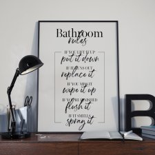 Plakat do łazienki