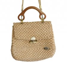 ALMA - SŁOMIANA TOREBKA - retro