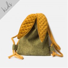 Mini plecak zielony króliczek w jodełkę