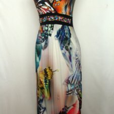 ALBA MODA* - WZORZYSTA SUKIENKA