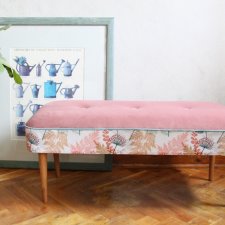 Ławeczka ławka tapicerowana siedzisko