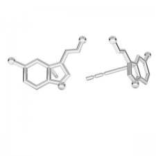 kolczyki SEROTONINA- srebro