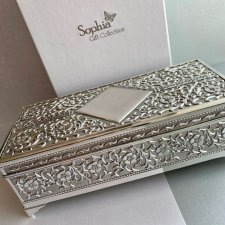 Silver Plated Jewelry Box ❀ڿڰۣ❀ Sophia Gift Collection