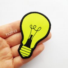 Naszywka Odblaskowa NEON YELLOW - Light Bulb