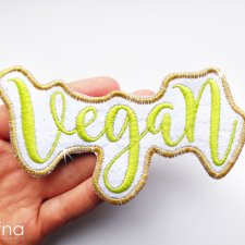 Naszywka Napis Vegan
