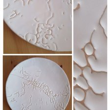 Patera unikatowe białe szkliwo ceramiczna handmade