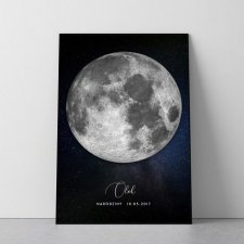Plakat księżycowy personalizowany